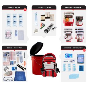 Bucket Survival Kit for 5 People
